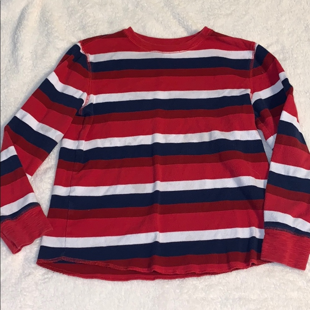 Boy’s Gap Red/Navy Blue Striped Sweater
